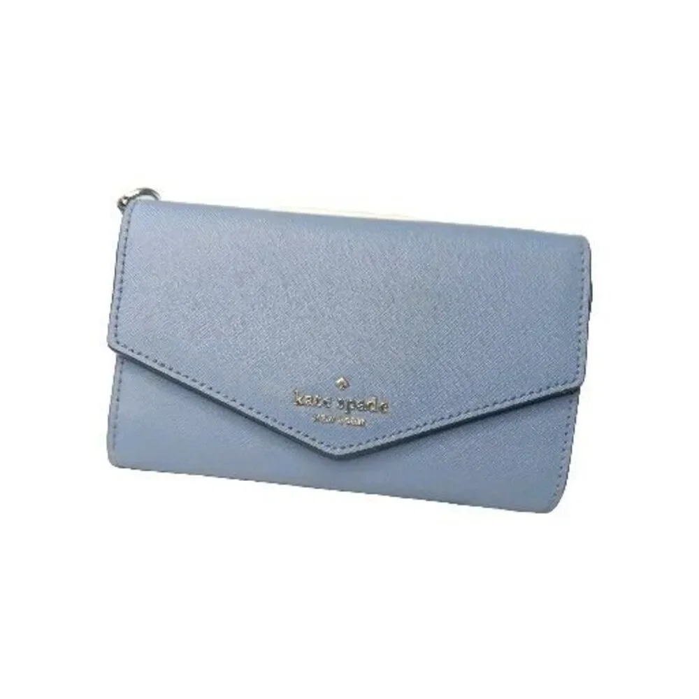 Kate Spade New York Laurel Way Blue Leather Wallet